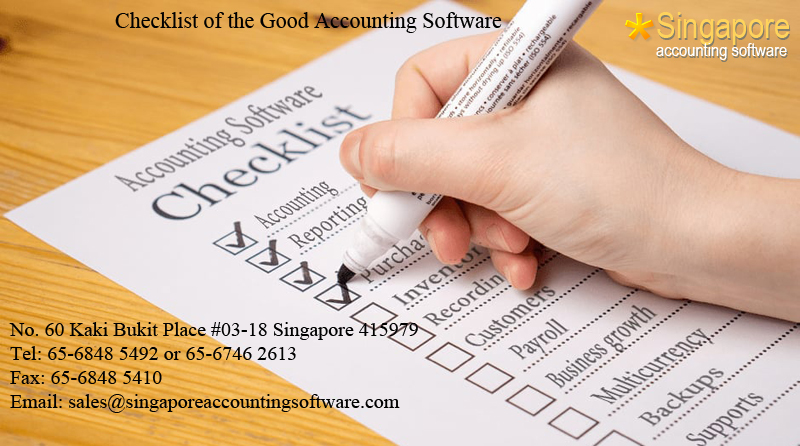 Checklist of the Good Accounting Software